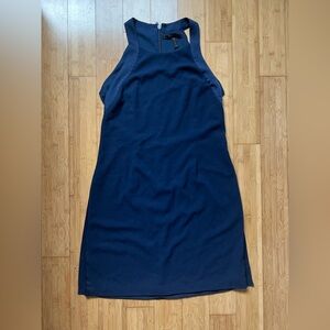 BCBGMaxAzria Deep Blue Halter Top Dress